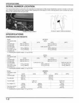 Honda BF75DK3 BF90DK4 Outboards Shop Service Manual, 2014, Page 10