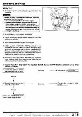 Honda BF8, BF9.9 and BF10 Outboard Motors Shop Manual., Page 24