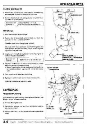Honda BF8, BF9.9 and BF10 Outboard Motors Shop Manual., Page 54