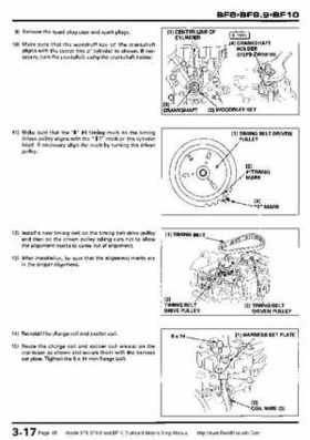 Honda BF8, BF9.9 and BF10 Outboard Motors Shop Manual., Page 65