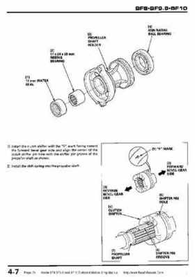 Honda BF8, BF9.9 and BF10 Outboard Motors Shop Manual., Page 74