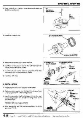 Honda BF8, BF9.9 and BF10 Outboard Motors Shop Manual., Page 75