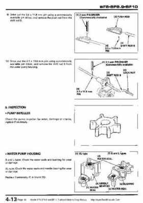 Honda BF8, BF9.9 and BF10 Outboard Motors Shop Manual., Page 80