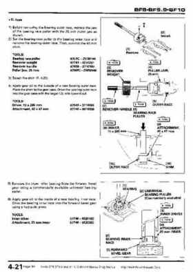 Honda BF8, BF9.9 and BF10 Outboard Motors Shop Manual., Page 88