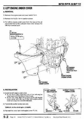 Honda BF8, BF9.9 and BF10 Outboard Motors Shop Manual., Page 98