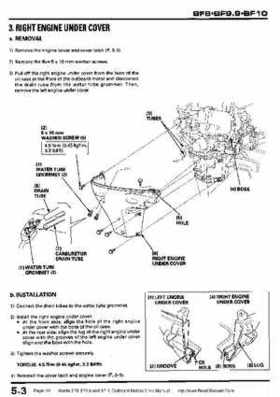 Honda BF8, BF9.9 and BF10 Outboard Motors Shop Manual., Page 99