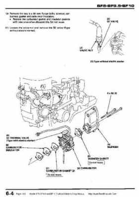 Honda BF8, BF9.9 and BF10 Outboard Motors Shop Manual., Page 103