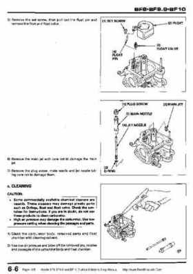Honda BF8, BF9.9 and BF10 Outboard Motors Shop Manual., Page 105