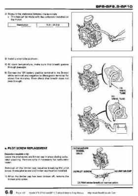 Honda BF8, BF9.9 and BF10 Outboard Motors Shop Manual., Page 107