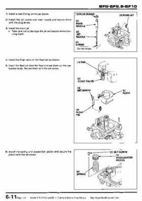 Honda BF8, BF9.9 and BF10 Outboard Motors Shop Manual., Page 110
