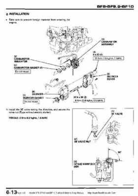 Honda BF8, BF9.9 and BF10 Outboard Motors Shop Manual., Page 112