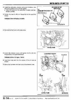 Honda BF8, BF9.9 and BF10 Outboard Motors Shop Manual., Page 113