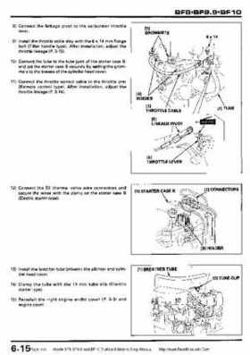 Honda BF8, BF9.9 and BF10 Outboard Motors Shop Manual., Page 114