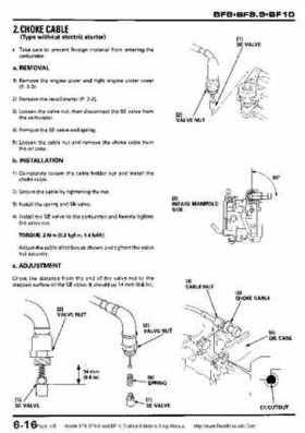 Honda BF8, BF9.9 and BF10 Outboard Motors Shop Manual., Page 115