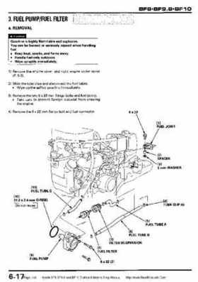 Honda BF8, BF9.9 and BF10 Outboard Motors Shop Manual., Page 116