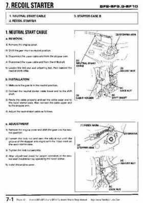 Honda BF8, BF9.9 and BF10 Outboard Motors Shop Manual., Page 121
