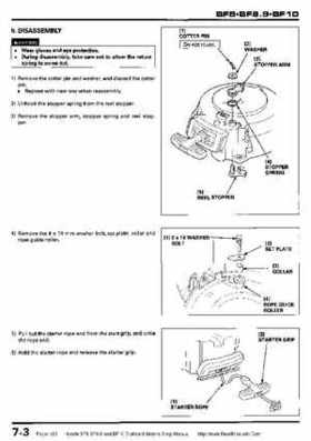 Honda BF8, BF9.9 and BF10 Outboard Motors Shop Manual., Page 123