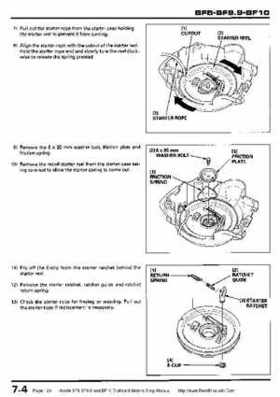 Honda BF8, BF9.9 and BF10 Outboard Motors Shop Manual., Page 124