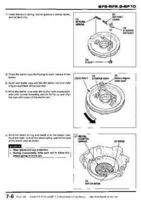 Honda BF8, BF9.9 and BF10 Outboard Motors Shop Manual., Page 126