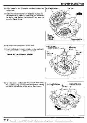 Honda BF8, BF9.9 and BF10 Outboard Motors Shop Manual., Page 127