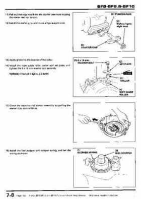 Honda BF8, BF9.9 and BF10 Outboard Motors Shop Manual., Page 128