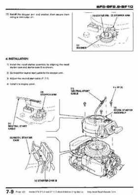Honda BF8, BF9.9 and BF10 Outboard Motors Shop Manual., Page 129