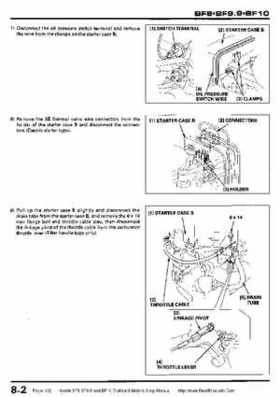 Honda BF8, BF9.9 and BF10 Outboard Motors Shop Manual., Page 132