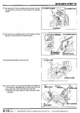 Honda BF8, BF9.9 and BF10 Outboard Motors Shop Manual., Page 140