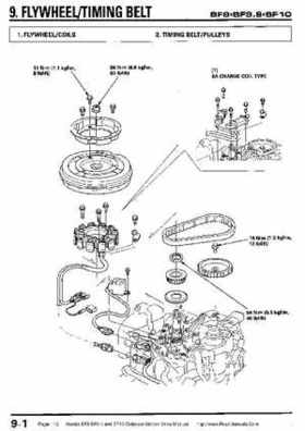 Honda BF8, BF9.9 and BF10 Outboard Motors Shop Manual., Page 142