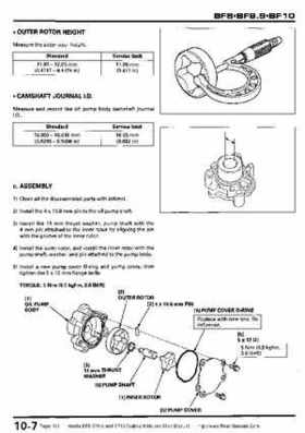 Honda BF8, BF9.9 and BF10 Outboard Motors Shop Manual., Page 161