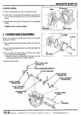 Honda BF8, BF9.9 and BF10 Outboard Motors Shop Manual., Page 162