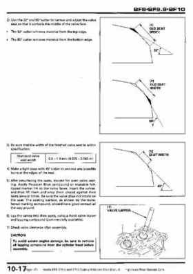 Honda BF8, BF9.9 and BF10 Outboard Motors Shop Manual., Page 171