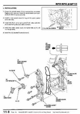 Honda BF8, BF9.9 and BF10 Outboard Motors Shop Manual., Page 182