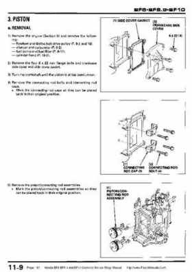 Honda BF8, BF9.9 and BF10 Outboard Motors Shop Manual., Page 185