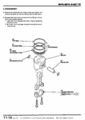 Honda BF8, BF9.9 and BF10 Outboard Motors Shop Manual., Page 186
