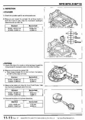 Honda BF8, BF9.9 and BF10 Outboard Motors Shop Manual., Page 187