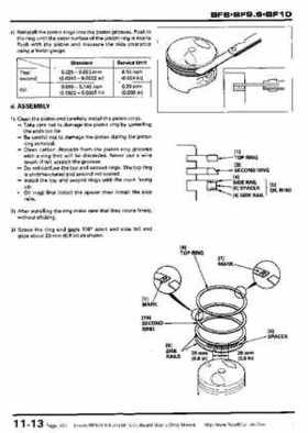Honda BF8, BF9.9 and BF10 Outboard Motors Shop Manual., Page 189