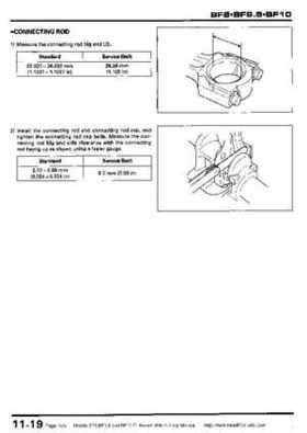 Honda BF8, BF9.9 and BF10 Outboard Motors Shop Manual., Page 195