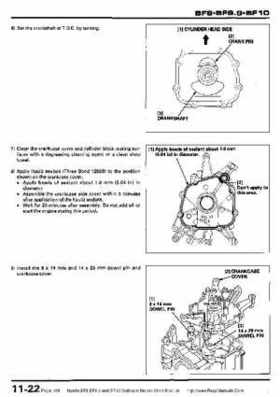 Honda BF8, BF9.9 and BF10 Outboard Motors Shop Manual., Page 198
