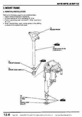 Honda BF8, BF9.9 and BF10 Outboard Motors Shop Manual., Page 206