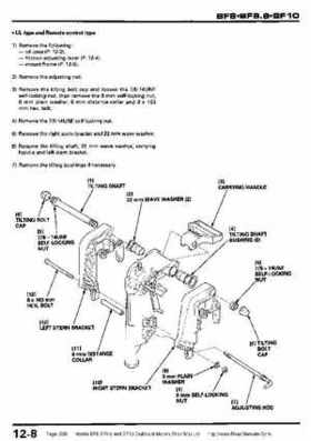 Honda BF8, BF9.9 and BF10 Outboard Motors Shop Manual., Page 208