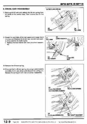 Honda BF8, BF9.9 and BF10 Outboard Motors Shop Manual., Page 209