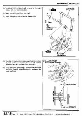 Honda BF8, BF9.9 and BF10 Outboard Motors Shop Manual., Page 215