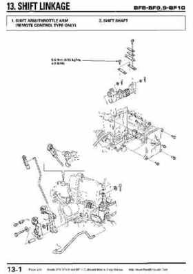 Honda BF8, BF9.9 and BF10 Outboard Motors Shop Manual., Page 219