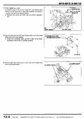 Honda BF8, BF9.9 and BF10 Outboard Motors Shop Manual., Page 222