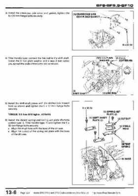 Honda BF8, BF9.9 and BF10 Outboard Motors Shop Manual., Page 224