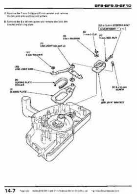 Honda BF8, BF9.9 and BF10 Outboard Motors Shop Manual., Page 232