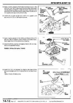 Honda BF8, BF9.9 and BF10 Outboard Motors Shop Manual., Page 237