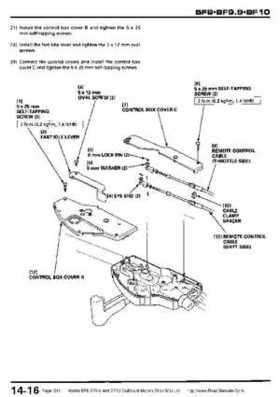 Honda BF8, BF9.9 and BF10 Outboard Motors Shop Manual., Page 241