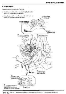 Honda BF8, BF9.9 and BF10 Outboard Motors Shop Manual., Page 242